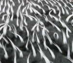 Load image into Gallery viewer, Fur faux Black White 2 Tone spike  Upholstery Fabric by the yard 60” wide

