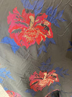 Load image into Gallery viewer, Jacquard Big floral black Brocade 58 " Wide
