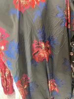 Load image into Gallery viewer, Jacquard Big floral black Brocade 58 " Wide
