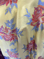 Load image into Gallery viewer, Jacquard Big floral yellow Brocade 58 " Wide
