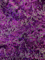 Load image into Gallery viewer, Snake mystique with glitter spandex 4 way stretch 60" wide

