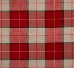 Load image into Gallery viewer, Pennington I Plaid Mirage Red Fabric by the yard upholstery drapery pillows bedding 54" wide

