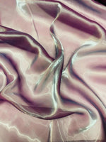 Load image into Gallery viewer, Mauve Shimmer Liquid Chiffon Fabric Iridescent Sold By the yard

