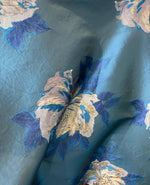 Load image into Gallery viewer, Jacquard Big floral navy Brocade 58 " Wide
