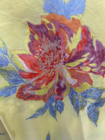 Load image into Gallery viewer, Jacquard Big floral yellow Brocade 58 " Wide
