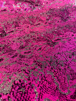 Load image into Gallery viewer, Snake mystique with glitter spandex 4 way stretch 60" wide

