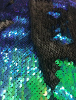 Load image into Gallery viewer, Multi Color Black Little Sequins Roll Over 2-Way Stretch wedding dresses Fabric Sold By The Yard
