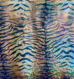 Load image into Gallery viewer, Gold mystique zebra spandex 4 way stretch 60" wide
