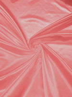 Load image into Gallery viewer, Coral Bridal heavy Satin fabric per yard 58” wide
