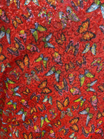 Load image into Gallery viewer, Multi butterfly stretch lace with sequins all around 58” wide
