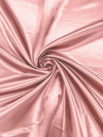 Load image into Gallery viewer, Blush pink Bridal heavy Satin fabric per yard 58” wide
