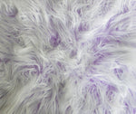 Load image into Gallery viewer, Faux fur, Lavender Frosted Mongolian upholstery fabric by the yard  60 Inch wide LONG PILE
