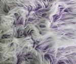 Load image into Gallery viewer, Purple Frosted Mongolian Fake Faux Fur upholstery fabric by the yard  60 Inch wide LONG PILE
