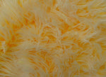 Load image into Gallery viewer, Yellow Frosted Mongolian Fake Faux Fur upholstery fabric by the yard  60 Inch wide LONG PILE
