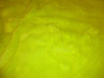 Load image into Gallery viewer, Fluorescent yellow shaggy faux fur upholstery custom fabric by the yard 60" wide
