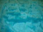 Load image into Gallery viewer, Fur Faux fake Aqua shaggy faux fur upholstery custom fabric by the yard 60" wide
