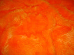Load image into Gallery viewer, Orange shaggy faux fur upholstery fabric by the yard 60" wide
