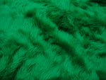 Load image into Gallery viewer, Kelly Green shaggy faux fur upholstery fabric by the yard 60" wide
