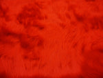 Load image into Gallery viewer, 58"  Wide Faux fur shaggy Upholstery  fabric By The YARD-red
