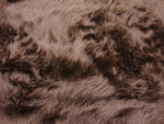 Load image into Gallery viewer, Brown shaggy faux fur upholstery fabric by the yard 60" wide
