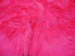 Load image into Gallery viewer, Hot Pink Faux fur shaggy Upholstery fabric By The yard 60” wide
