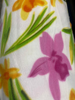 Load image into Gallery viewer, Hawaiian Multi-Flower Fleece Fabric – Soft Warm Tropical Print Material for Blankets, Crafts &amp; Sewing fabric
