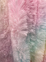 Load image into Gallery viewer, Pink silky  Bear Skin  Rainbow pastel Fabric 58" Wide Sold by the Yard
