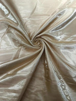 Load image into Gallery viewer, Khaki Liquid glossy Bridal prom Satin prom dress fabric per yard
