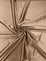 Load image into Gallery viewer, Khaki Stretch Satin spandex Fabric Bridal Dress 58” Wide sold by The Yard
