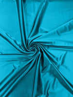 Load image into Gallery viewer, Turquoise Blue Stretch Satin spandex Fabric Bridal Dress 58” Wide sold by The Yard
