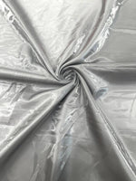 Load image into Gallery viewer, Gray Liquid glossy Bridal prom Satin prom dress fabric per yard
