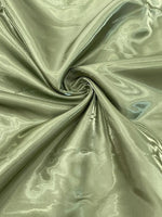 Load image into Gallery viewer, Sage Green Liquid glossy Bridal prom Satin prom dress fabric per yard
