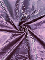 Load image into Gallery viewer, Eggplant Liquid glossy Bridal prom Satin prom dress fabric per yard
