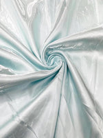 Load image into Gallery viewer, Ice Blue Liquid glossy Bridal prom Satin prom dress fabric per yard
