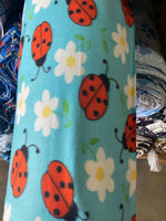 Load image into Gallery viewer, Ladybug Fleece Fabric by the Yard | Soft Anti-Pill Fleece | Fleece for Blankets, Crafts, Apparel &amp; DIY Projects
