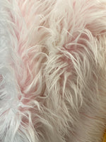 Load image into Gallery viewer, Pink Frosted Mongolian Fake Faux Fur upholstery fabric by the yard  60 Inch wide LONG PILE
