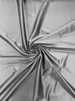 Load image into Gallery viewer, Silver Stretch Satin spandex Fabric Bridal Dress 58” Wide sold by The Yard
