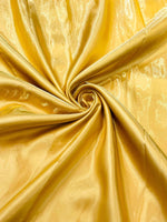 Load image into Gallery viewer, Gold Liquid glossy Bridal prom Satin prom dress fabric per yard
