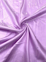 Load image into Gallery viewer, Lilac Liquid glossy Bridal prom Satin prom dress fabric per yard
