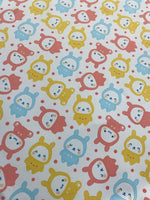 Load image into Gallery viewer, Cute Bear Print Spandex Fabric – Cartoon Animal Pattern – Soft Sewing Material for Baby, Kids &amp; Crafts
