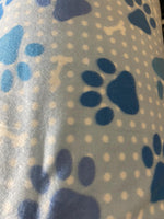 Load image into Gallery viewer, Multi Blue bone Fleece Fabric by the Yard | Soft Anti-Pill Fleece | Fleece for Blankets, Crafts, Apparel &amp; DIY Projects
