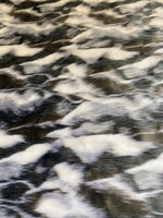 Load image into Gallery viewer, Black/White/brown  Tibetan fox faux fur upholstery fabric 60” wide

