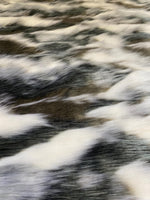 Load image into Gallery viewer, Black/White/brown  Tibetan fox faux fur upholstery fabric 60” wide
