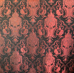 Load image into Gallery viewer, Burgundy Damask Chenille Upholstery Fabric – Elegant Baroque Pattern, Home Décor &amp; Drapery Material by the Yard
