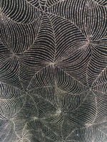 Load image into Gallery viewer, Black Knit Silver Glitter Spiderweb Stretch Fabric – Halloween Costume, Dancewear, Cosplay, Crafts fabric
