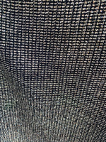 Load image into Gallery viewer, Black Knit Silver Glitter Stretch Fabric – Halloween Costume, Dancewear, Cosplay, Crafts fabric
