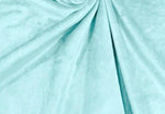 Load image into Gallery viewer, Icy Blue Solid Minky Fabric – Soft Plush Polyester – 58/60" Wide – By The Yard – Sewing, Blankets, Baby, Crafts
