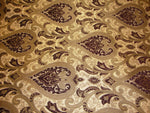 Load image into Gallery viewer, Chenille Damask 56" Wide Monte Cristo Wine   Fabric with Gold upholstery furniture fabric by the yard
