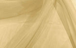 Load image into Gallery viewer, Gold 58/60" Wide 100% Polyester Soft Light Weight, Sheer, See Through Crystal Organza Fabric Cosplay Costumes, Skirts.
