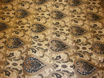 Load image into Gallery viewer, Chenille Damask  56" Wide Monte Cristo Black Fabric with Gold upholstery furniture fabric by the yard
